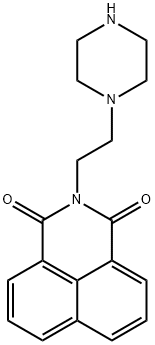 2-(2-PIPERAZIN-1-YLETHYL)-1H-BENZO[DE]ISOQUINOLINE-1,3(2H)-DIONE 结构式