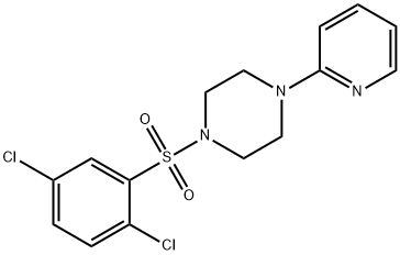 1,4-DICHLORO-2-((4-(2-PYRIDYL)PIPERAZINYL)SULFONYL)BENZENE 结构式