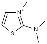 2-(DIMETHYLAMINO)-3-METHYL-1,3-THIAZOL-3-IUM 结构式