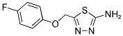 2-AMINO-5-(4-FLUOROPHENOXY)METHYL-1,3,4-THIADIAZOLE 结构式