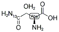 L-天冬酰胺-4-13C 一水合物 结构式