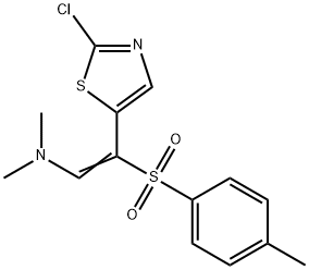 (Z)-2-(2-CHLORO-1,3-THIAZOL-5-YL)-N,N-DIMETHYL-2-[(4-METHYLPHENYL)SULFONYL]-1-ETHENAMINE 结构式