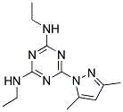 6-(3,5-DIMETHYL-1H-PYRAZOL-1-YL)-N,N'-DIETHYL-1,3,5-TRIAZINE-2,4-DIAMINE 结构式
