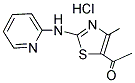 1-(5-METHYL-3-(2-PYRIDYLAMINO)-2,4-THIAZOLYL)ETHAN-1-ONE, HYDROCHLORIDE 结构式