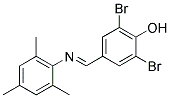 2,6-DIBROMO-4-[(MESITYLIMINO)METHYL]PHENOL 结构式