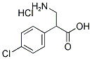 3-AMINO-2-(4-CHLORO-PHENYL)-PROPIONIC ACID HCL 结构式