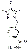 3-(4-CHLORO-3,5-DIMETHYL-PYRAZOL-1-YLMETHYL)-BENZOIC ACID HYDRAZIDE 结构式