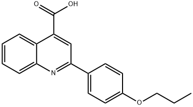 2-(4-丙氧芬基)-喹啉-4-羧酸 结构式