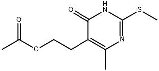 2-[4-METHYL-2-(METHYLSULFANYL)-6-OXO-1,6-DIHYDRO-5-PYRIMIDINYL]ETHYL ACETATE 结构式