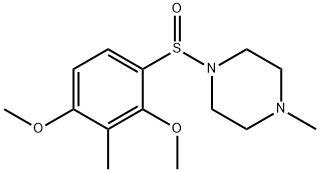 1-[(2,4-Dimethoxy-3-methylphenyl)sulfinyl]-4-methylpiperazine 结构式