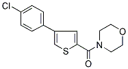 4-[[4-(4-CHLOROPHENYL)THIOPHEN-2-YL]CARBONYL]MORPHOLINE 结构式