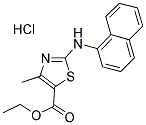 ETHYL 5-METHYL-3-(NAPHTHYLAMINO)-2,4-THIAZOLECARBOXYLATE, HYDROCHLORIDE 结构式