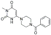 4-(4-Benzoylpiperazin-1-yl)-2,6-dioxo-1-methyl-1,2,3,6-tetrahydropyrimidine 结构式