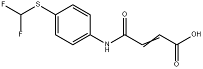 (2E)-4-((4-[(DIFLUOROMETHYL) SULFANYL] PHENYL) AMINO)-4-OXOBUT-2-ENOIC ACID 结构式