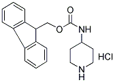 4-N-FMOC-AMINO-PIPERIDINE HYDROCHLORIDE 结构式