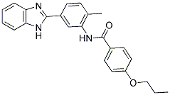 N-(5-(1H-Benzo[d]imidazol-2-yl)-2-methylphenyl)-4-propoxybenzamide 结构式