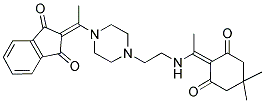 2-(1-(4-(2-(1-(4,4-DIMETHYL-2,6-DIOXOCYCLOHEXYLIDENE)ETHYLAMINO)ETHYL)PIPERAZIN-1-YL)ETHYLIDENE)-2H-INDENE-1,3-DIONE 结构式