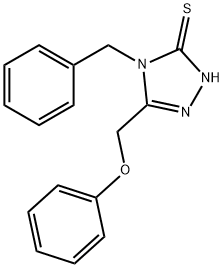 4-苄基-5-(苯氧基甲基)-4H-1,2,4-三唑-3-硫醇 结构式