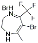 6-BROMO-7-METHYL-5-(TRIFLUOROMETHYL)-1H,2H,3H-1,4-DIAZEPINE, HYDROBROMIDE 结构式