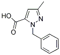 1-BENZYL-3-METHYL-1H-PYRAZOLE-5-CARBOXYLIC ACID 结构式