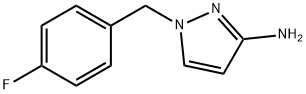 1-(4-FLUORO-BENZYL)-1H-PYRAZOL-3-YLAMINE 结构式