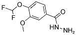 4-DIFLUOROMETHOXY-3-METHOXY-BENZOIC ACID HYDRAZIDE 结构式