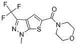 [1-METHYL-3-(TRIFLUOROMETHYL)-1H-THIENO[2,3-C]PYRAZOL-5-YL](MORPHOLINO)METHANONE 结构式