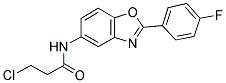 3-CHLORO-N-[2-(4-FLUOROPHENYL)-1,3-BENZOXAZOL-5-YL]PROPANAMIDE 结构式