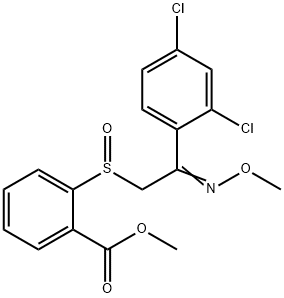 METHYL 2-([2-(2,4-DICHLOROPHENYL)-2-(METHOXYIMINO)ETHYL]SULFINYL)BENZENECARBOXYLATE 结构式