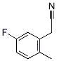 5-氟-2-甲基苯乙腈 结构式