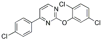 4-(4-CHLOROPHENYL)-2-(2,5-DICHLOROPHENOXY)PYRIMIDINE 结构式