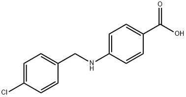 4-((4-CHLOROBENZYL)AMINO)BENZOIC ACID 结构式