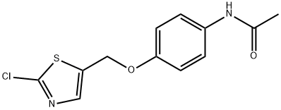 N-(4-[(2-CHLORO-1,3-THIAZOL-5-YL)METHOXY]PHENYL)ACETAMIDE 结构式