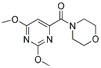 4-[(2,6-DIMETHOXYPYRIMIDIN-4-YL)CARBONYL]MORPHOLINE 结构式