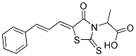2-[4-OXO-5-(3-PHENYL-ALLYLIDENE)-2-THIOXO-THIAZOLIDIN-3-YL]-PROPIONIC ACID 结构式