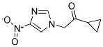 1-CYCLOPROPYL-2-(4-NITRO-1H-IMIDAZOL-1-YL)-1-ETHANONE 结构式