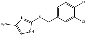 5-[(3,4-DICHLOROBENZYL)SULFANYL]-4H-1,2,4-TRIAZOL-3-AMINE 结构式