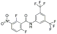 N-[3,5-BIS(TRIFLUOROMETHYL)PHENYL]-2,6-DIFLUORO-3-NITROBENZAMIDE 结构式