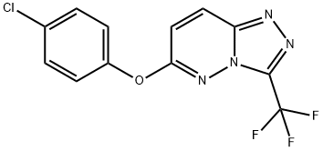 4-CHLOROPHENYL 3-(TRIFLUOROMETHYL)[1,2,4]TRIAZOLO[4,3-B]PYRIDAZIN-6-YL ETHER 结构式