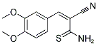 2-CYANO-3-(3,4-DIMETHOXY-PHENYL)-THIOACRYLAMIDE 结构式