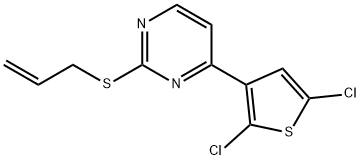 2-(ALLYLSULFANYL)-4-(2,5-DICHLORO-3-THIENYL)PYRIMIDINE 结构式