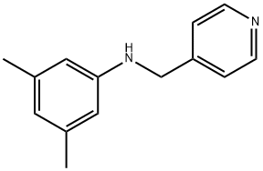 3,5-二甲基-N-(吡啶-4-基甲基)苯胺 结构式