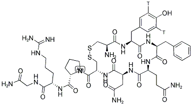 VASOPRESSIN, [ARG8, TYROSYL-3,5-3H] 结构式