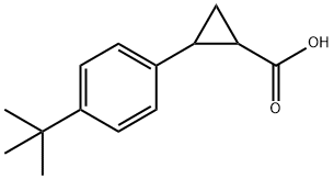 2-(4-叔丁基苯基)环丙烷-1-羧酸 结构式