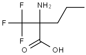 DL-2-(TRIFLUOROMETHYL)NORVALINE 结构式