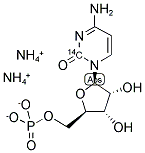 CYTIDINE 5'-MONOPHOSPHATE, DIAMMONIUM SALT [2-14C] 结构式