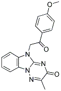 5-[2-(4-METHOXYPHENYL)-2-OXOETHYL]-2-METHYL[1,2,4]TRIAZINO[2,3-A]BENZIMIDAZOL-3(5H)-ONE 结构式
