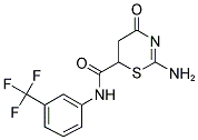 2-AMINO-4-OXO-N-[3-(TRIFLUOROMETHYL)PHENYL]-5,6-DIHYDRO-4H-1,3-THIAZINE-6-CARBOXAMIDE 结构式