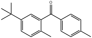 (5-(叔丁基)-2-甲基苯基)(对甲苯基)甲酮 结构式