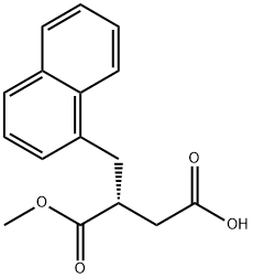 (R)-2-(1-NAPHTHYLMETHYL)-SUCCINIC ACID-1-METHYL ESTER 结构式